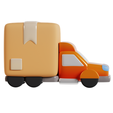 Delivery Truck Shopping  3D Icon