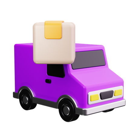 配達車  3D Icon