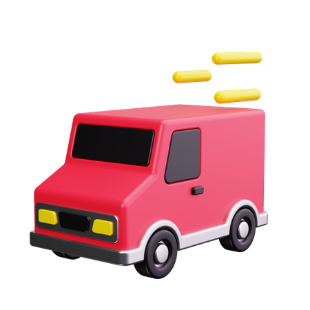 Delivery Van  3D Icon