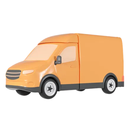 Delivery Van  3D Illustration