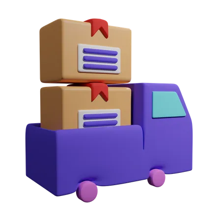 Packages Shipment Download This Item Now 3D Icon