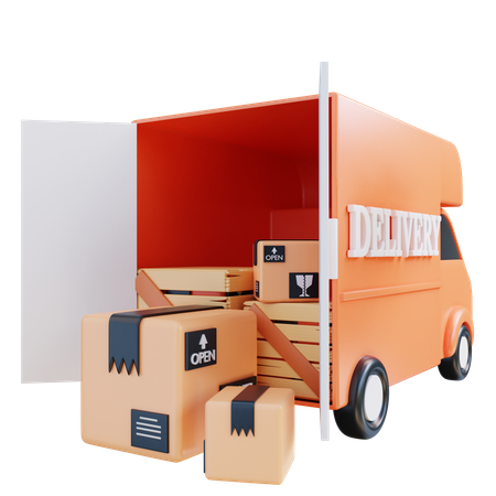 Delivery Van  3D Icon