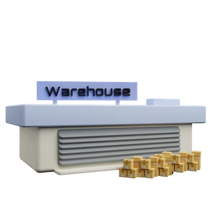 Delivery Warehouse  3D Icon