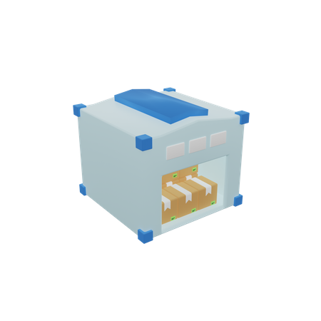 Delivery Warehouse  3D Icon