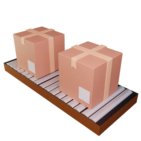 Delivery Warehouse  3D Illustration