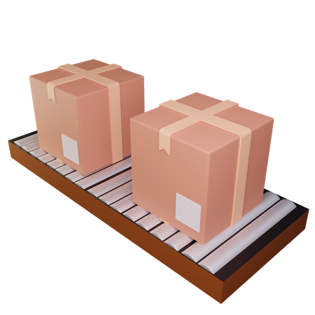 Delivery Warehouse 3D Illustration