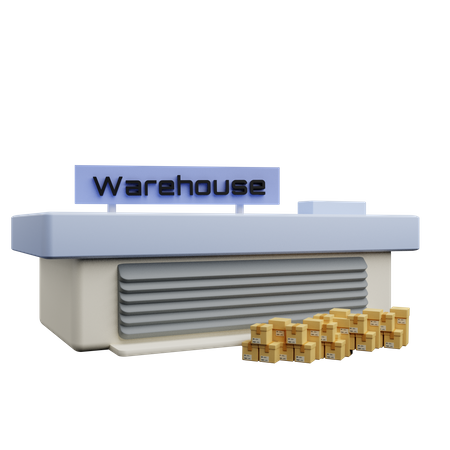 Delivery Warehouse  3D Icon