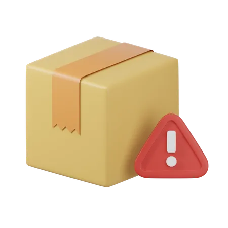 Delivery Warning  3D Icon