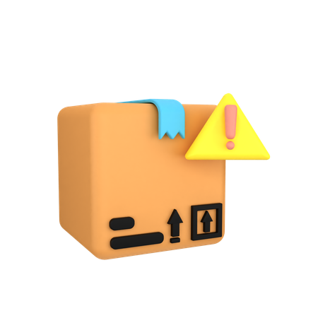 Delivery Warning  3D Icon