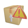delivery warning 3d logos