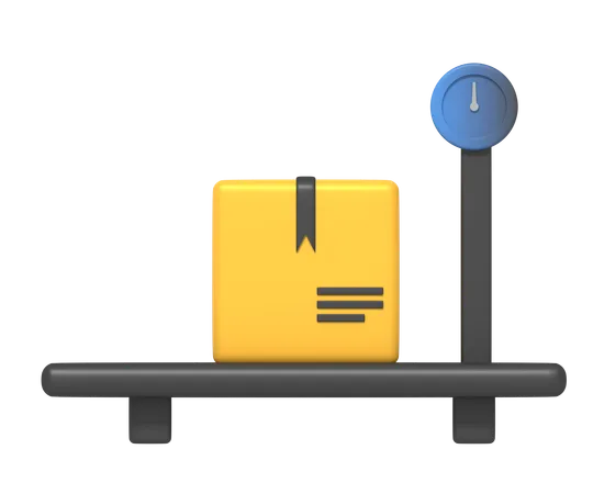 Delivery Weight Scale  3D Icon