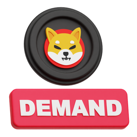 Demanda de Shiba Inu  3D Icon