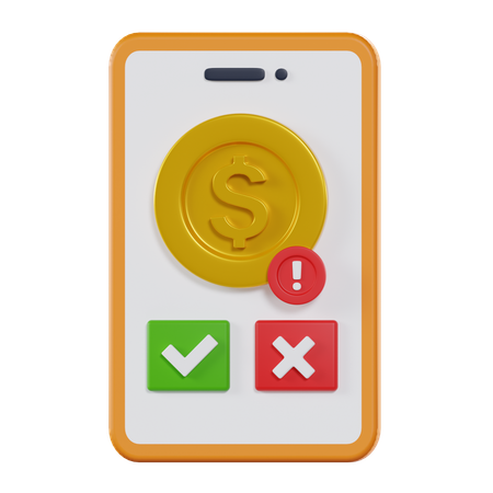 Demande de paiement  3D Icon