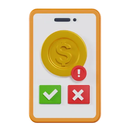 Demande de paiement  3D Icon