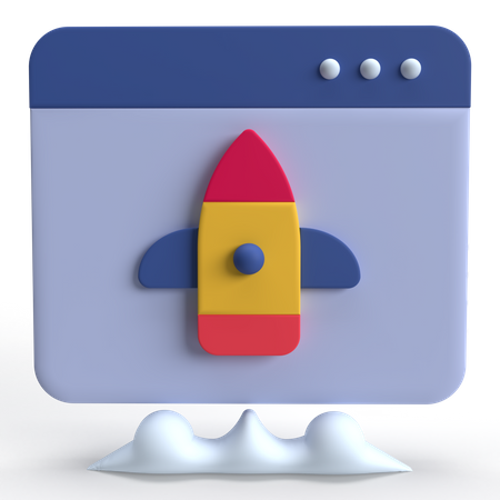 Démarrage Web  3D Icon