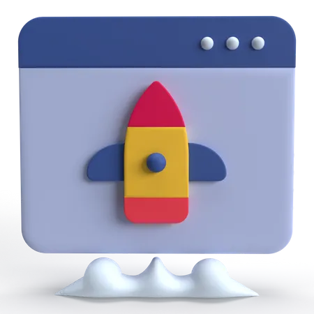 Démarrage Web  3D Icon