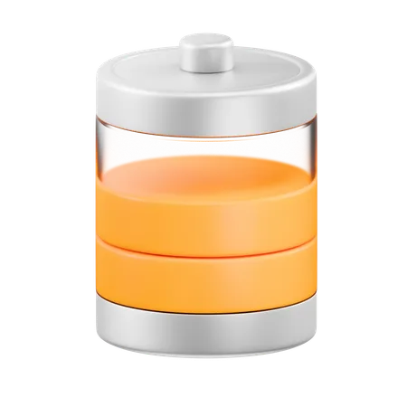 Demi batterie  3D Icon