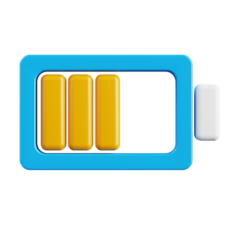 Demi batterie  3D Icon