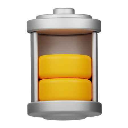 Demi batterie  3D Icon