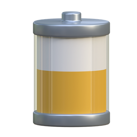 Demi batterie  3D Icon