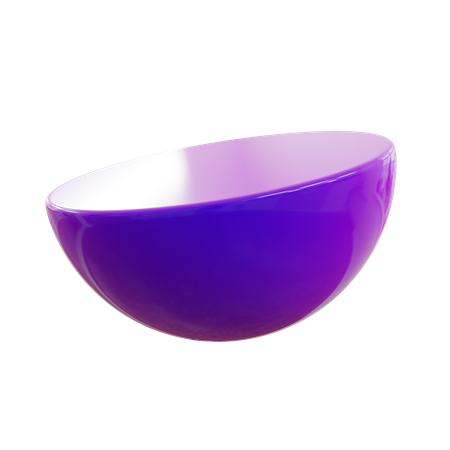 Demi-ballon  3D Icon