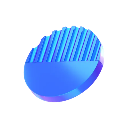 Forme abstraite demi-boule  3D Icon