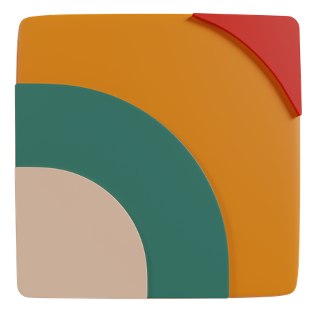 Demi cercle  3D Icon