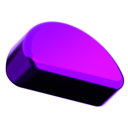 Forme abstraite en demi-cercle  3D Icon