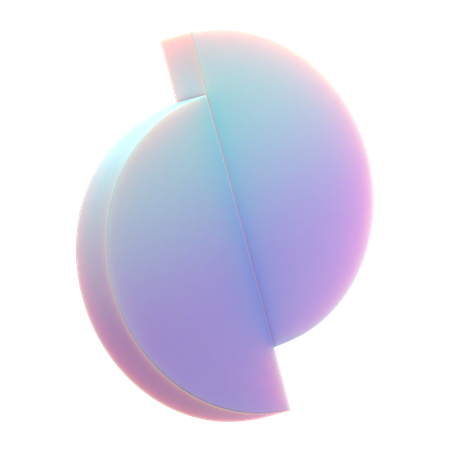 Demi-cercles  3D Icon