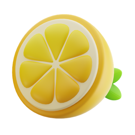 Demi citron  3D Icon