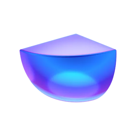 Forme abstraite demi-cube  3D Icon