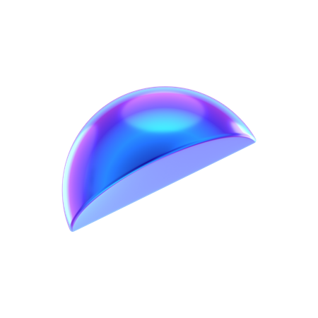 Forme abstraite demi-cube  3D Icon