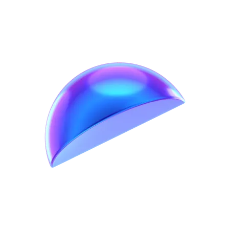 Forme abstraite demi-cube  3D Icon