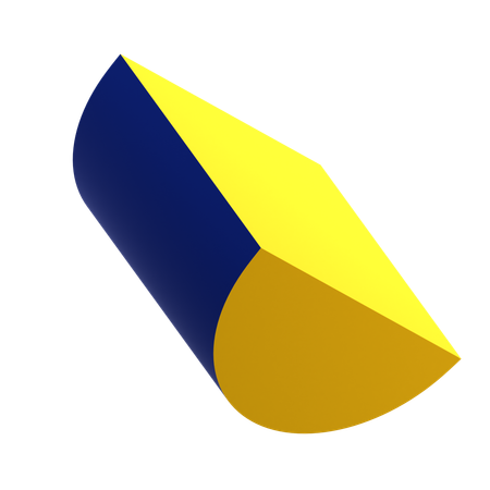 Demi-cylindre  3D Icon