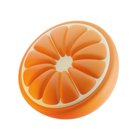 Moitié orange  3D Icon