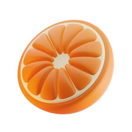 Moitié orange  3D Icon