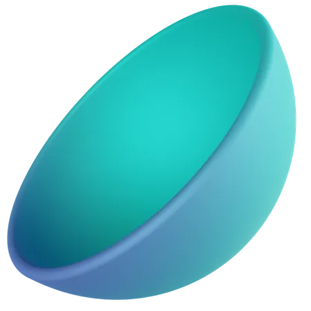 Demi-sphère  3D Icon