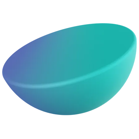 Demi-sphère  3D Icon