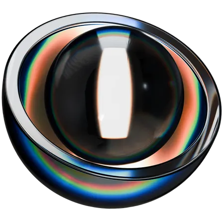 Forme abstraite de demi-sphère  3D Icon