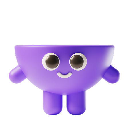 Personnage demi-sphère  3D Icon