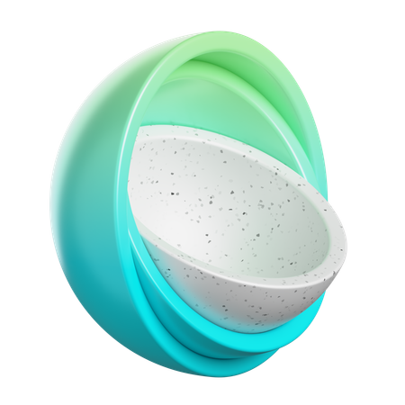 Demi-sphères  3D Icon