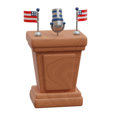 Democracy Speech  3D Icon