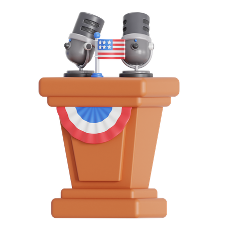 Democracy Speech  3D Icon