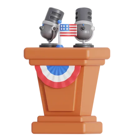 Democracy Speech  3D Icon