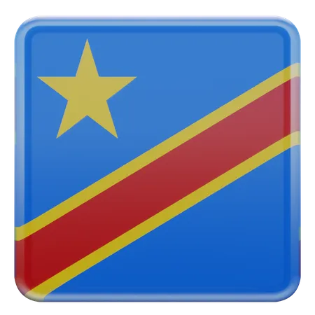 Democratic Republic of Congo  3D Flag