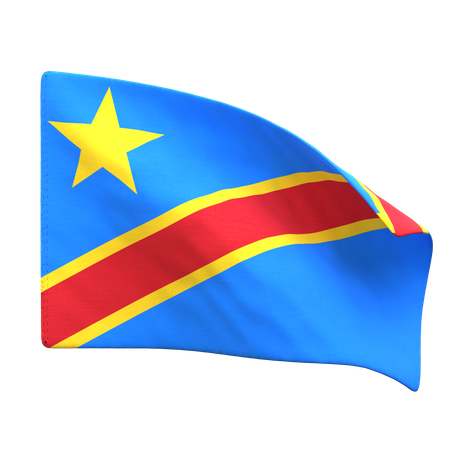 Democratic Republic Of Congo Flag  3D Icon