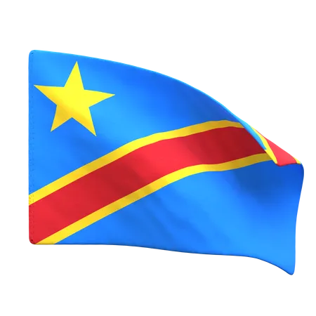 Democratic Republic Of Congo Flag  3D Icon
