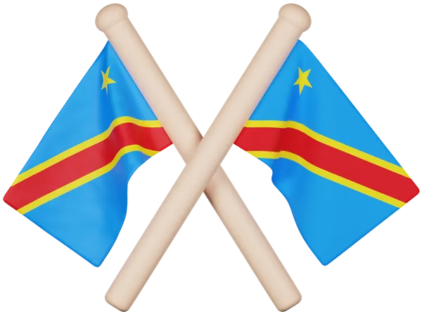 Democratic Republic of the Congo Flag  3D Icon