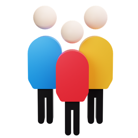 Demographic  3D Icon