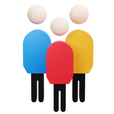 Demographic  3D Icon